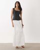 WeWoreWhat WeWoreWhat smocked maxi skirt in white - 1