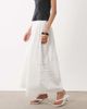 WeWoreWhat WeWoreWhat smocked maxi skirt in white - 3