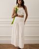 WeWoreWhat WeWoreWhat Smocked Maxi Skirt in White, Women's at Urban Outfitters - 4