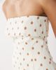 WeWoreWhat WeWoreWhat strapless foldover midaxi dress in polka-dot ivory-White - 3