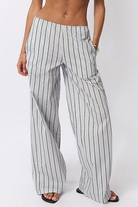 WeWoreWhat WeWoreWhat Stretch Pull On Pant in Grey/Navy, Women's at Urban Outfitters