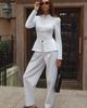 WeWoreWhat WeWoreWhat Tapered Pleated Pant in White, Women's at Urban Outfitters - 1