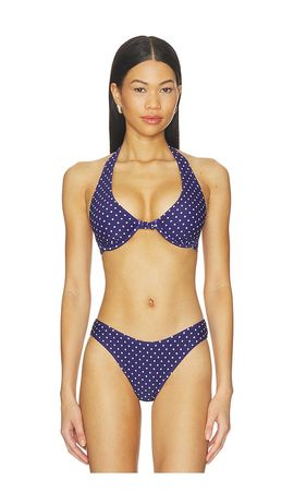 WeWoreWhat WeWoreWhat Tie Halter Bikini Top