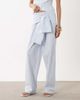 WeWoreWhat WeWoreWhat tie waist pants mix and match in blue stripe - part of a set - 2
