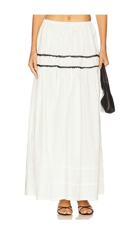WeWoreWhat WeWoreWhat Tiered Midi Skirt