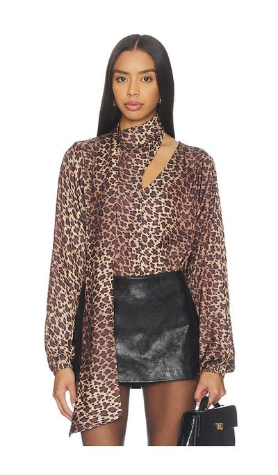 WeWoreWhat WeWoreWhat x REVOLVE Wrap Neck Tie Top