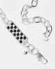 WFTW WFTW checkerboard tag chain necklace in silver - 3
