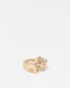 WFTW WFTW pop punk crystal star signet ring in gold - 1