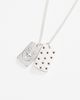WFTW WFTW rodeo double dog tag necklace in silver - 2