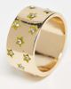 WFTW WTFW crystal star band ring in gold - 3