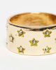 WFTW WTFW crystal star band ring in gold - 4