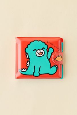 Whatever Makes You Happy Whatever! Makes You Happy Chibi Godzilla Raids Again Father & Son Padded Vinyl Snap Wallet in Red, Women's at Urban Outfitters