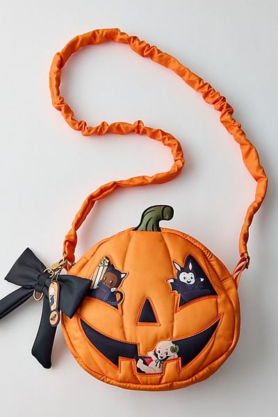 Whatever Makes You Happy Whatever! Makes You Happy X Kewpie Jack-O-Lantern Crossbody Bag in Orange, Women's at Urban Outfitters