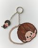 Whatever Makes You Happy Whatever! Makes You Happy X Monchhichi Head Swivel Acrylic Mirror Keychain in Brown at Urban Outfitters - 3