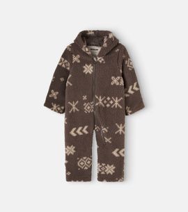 Wheat Wheat Baby Allo printed fleece onesie