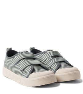 Wheat Wheat Bobbie striped canvas sneakers