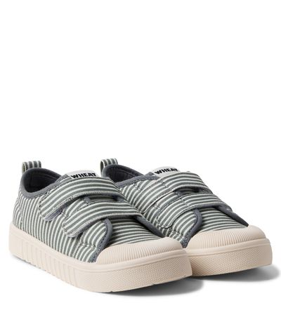 Wheat Wheat Bobbie striped canvas sneakers