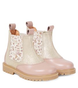 Wheat Wheat Kana floral leather Chelsea boots