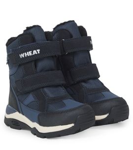 Wheat Wheat Leather-trimmed ankle boots