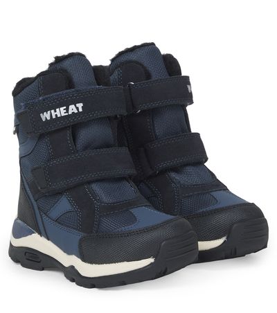Wheat Wheat Leather-trimmed ankle boots