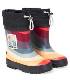 Wheat Wheat Logo rain boots