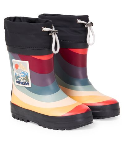 Wheat Wheat Logo rain boots
