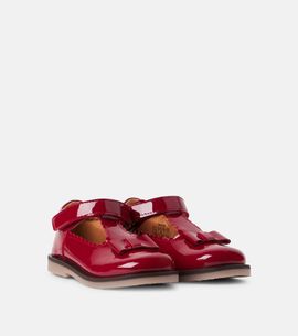 Wheat Wheat Lucia patent leather Mary Jane flats