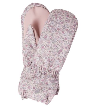 Wheat Wheat Monta floral mittens