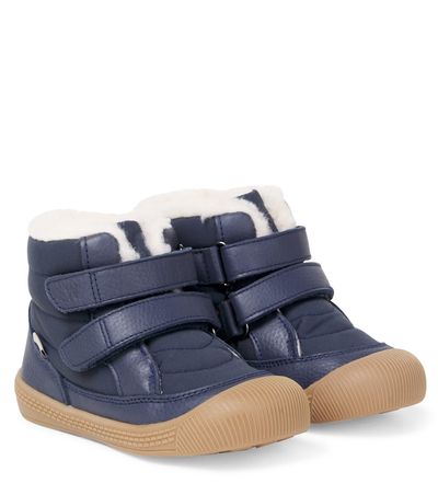 Wheat Wheat Tex leather-trimmed boots