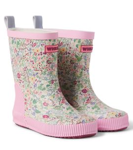 Wheat Wheat Welly floral rain boots