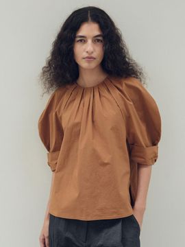 WHEN WE WILL Brick blouse (2 colors)
