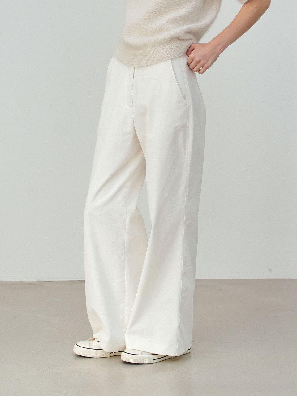WHEN WE WILL Standard Wide Fit Corduroy Pants