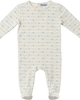 Whipped Cocoa Whipped Cocoa Boy Striped Dotted Heart & Star Back Snap Footed Romper - 1