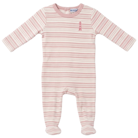 Whipped Cocoa Whipped Cocoa Striped Lighthouse Long Sleeve Snap Back Romper