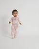 Whipped Cocoa Whipped Cocoa Striped Ribbed Long Sleeve Footed Romper - 2