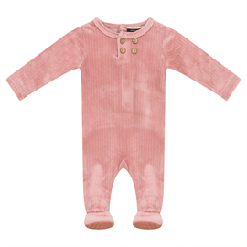 Whipped Cocoa Whipped Cocoa Velour Front Button Romper