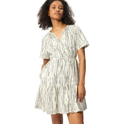 Whistles Whistles Abstract Stripe Short Dress