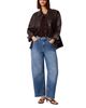 Whistles Whistles Authentic Mid Rise Raw Hem Barrel Jeans in Denim - 2