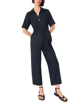 Whistles Whistles Button Front Wrap Jumpsuit