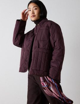 Whistles Whistles Button Through Quilted Jacket