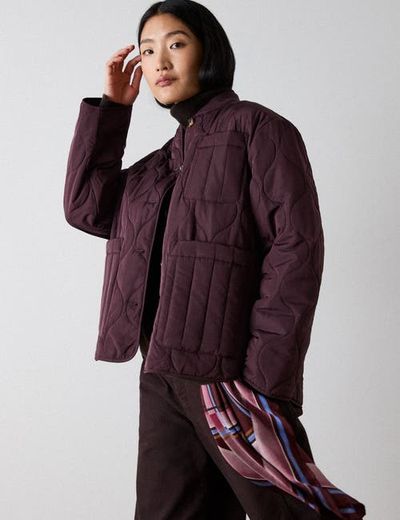 Whistles Whistles Button Through Quilted Jacket