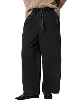Whistles Whistles Casual Denim Barrel Jeans in Washed Black