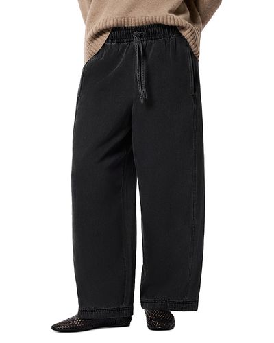 Whistles Whistles Casual Denim Barrel Jeans in Washed Black
