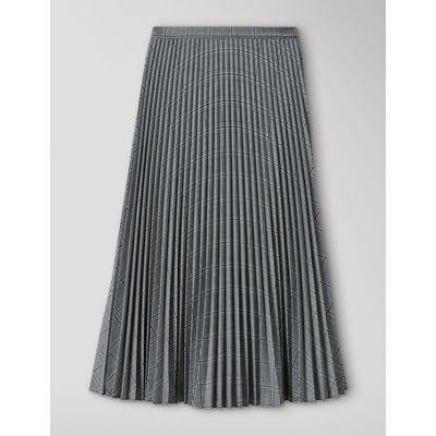 Whistles Whistles Check Pleated Midi Skirt