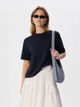 Whistles Whistles Cotton Crew Neck Top
