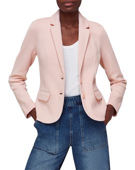 Whistles Whistles Cotton Jersey Slim Blazer