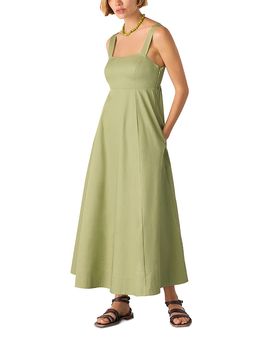 Whistles Whistles Cotton Midi Strappy Dress