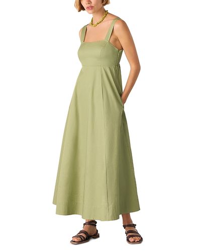 Whistles Whistles Cotton Midi Strappy Dress