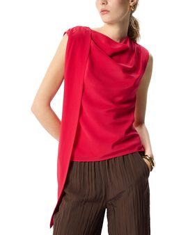 Whistles Whistles Cowl Neck Silk Drape Top
