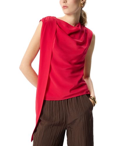 Whistles Whistles Cowl Neck Silk Drape Top